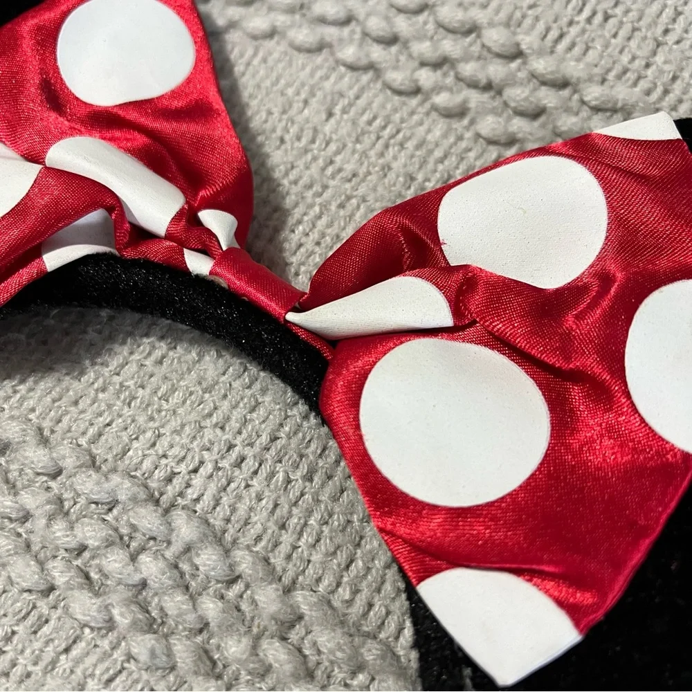 Disney Parks Red Minnie Mouse Ears Headband